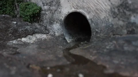 Water Flows Down Stock Footage 241520701