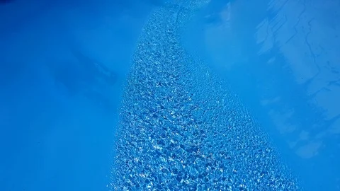Water flows down the hill in the water park Stock Footage 112526682