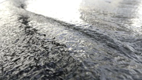 Water flows in the evening Stock Footage 305899515