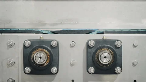Water flows inside machine tool to filtrate before packaging Stock-Footage 160853352