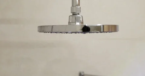 Water flows from the mixer in the shower. Stock Footage 118774624