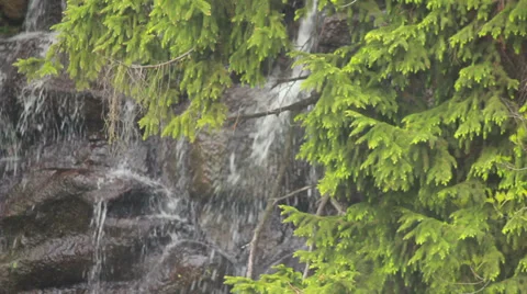 Water Flows Over Rocks 2 Stock Footage 37825783