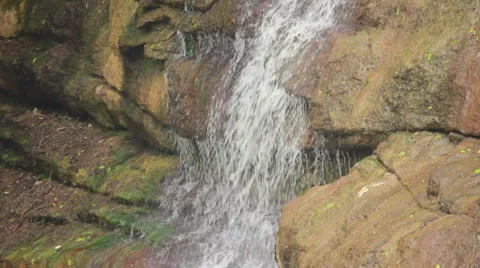 Water Flows Over Rocks 3 Stock Footage 37825837