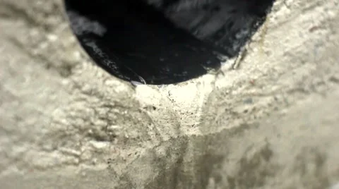 Water flows from a pipe Stock Footage 48675503