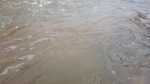 Water flows in the river Stock Footage 314032364