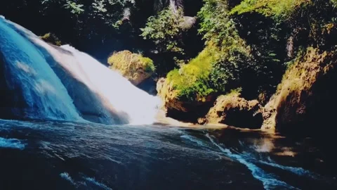 Water flows in rivers Stock Footage 282342098