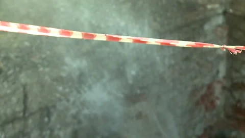 Water flows from a rusty water pipe. Water accident Stock Footage 134819718