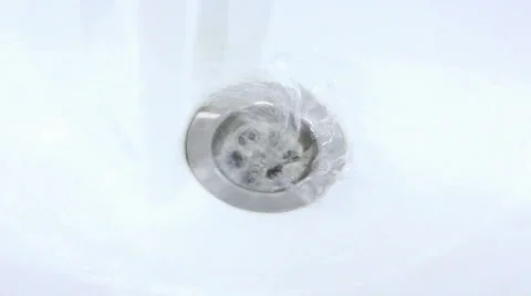 Water flows into the shell Stock Footage 46004140