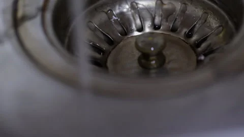 Water flows into the sink Stock Footage 87018305