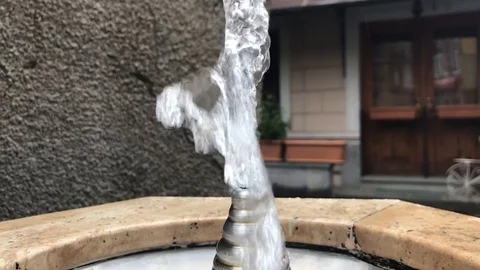 Water flows from a spring. slow mo Stock Footage 112816634
