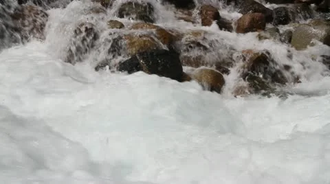 Water flows on stones Stock Footage 11643481