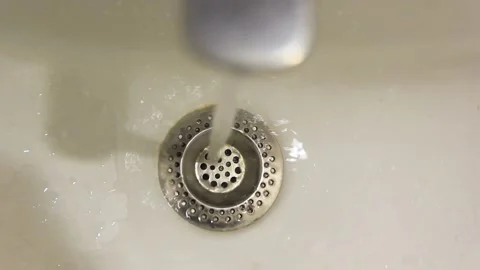 Water flows from the tap close-up. Stock Footage 167584312