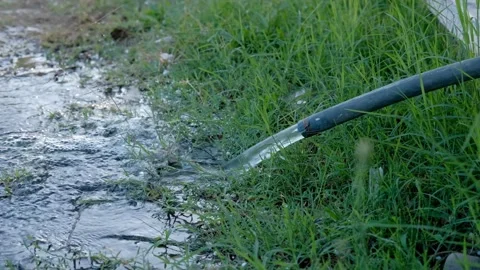 Water is flushing Stock Footage 158536742