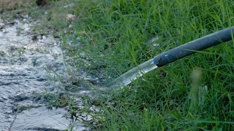 Water is flushing in slow motion Stock Footage 158537400