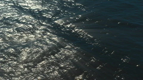 Water Flyover Shine HD Video stock 106366