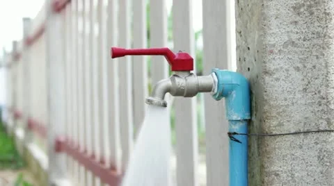 Water folwing from the tap Stock Footage 20452100