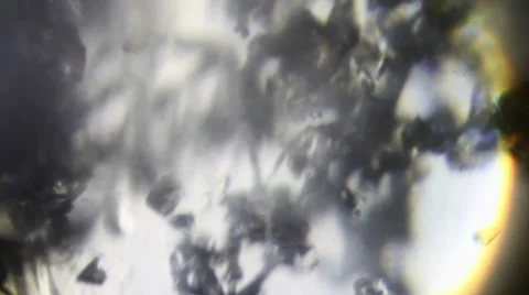 Water forms ice crystals Stock Footage 60563675