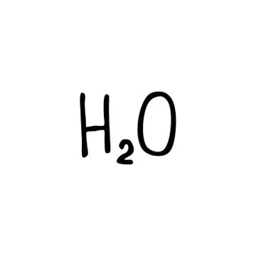 Water formula doodle icon, vector illustration Stock Illustration
