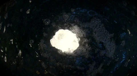 Water fountain spouting Stock Footage 34254495