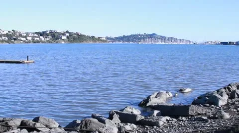 Water Front in Sausalito, CA Stock Footage 20464238
