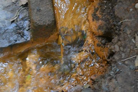 Water from the Fuente Agria de Pórtugos, in Granada, Spain Stock Photos