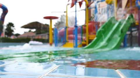 Water fun park Stock Footage 61009319
