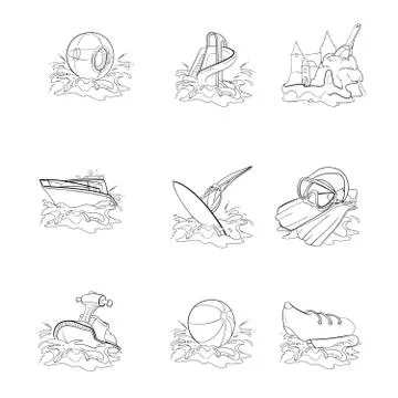 Water game Stock Illustration