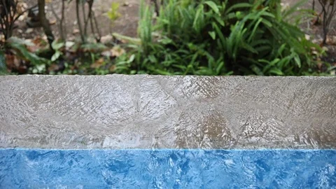 Water garden pool fluid moving fountain Stock Footage 103765871