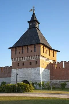 Water Gate Tower close-up. Tula Kremlin, Russia (vertical) 스톡 사진