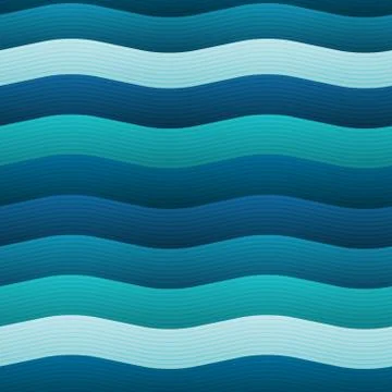 Water geometric pattern Stock Illustration
