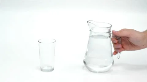 Water gets into in glass Stock Footage 10176408
