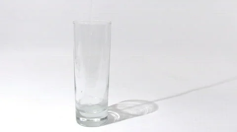 Water in glass Stock Footage 488202