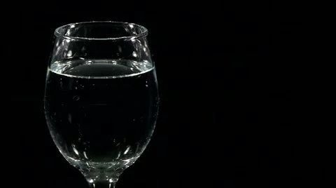 Water in glass Stock Footage 2849769