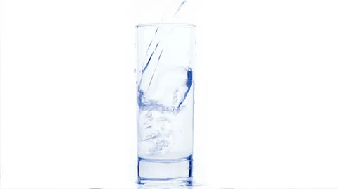 Water glass Stock Footage 25427154