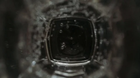 Water in a glass Stock Footage 120526646
