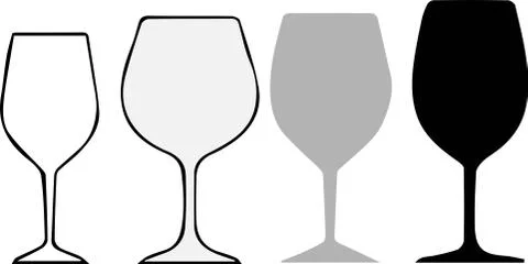 Water glass icon on white background Stock Illustration