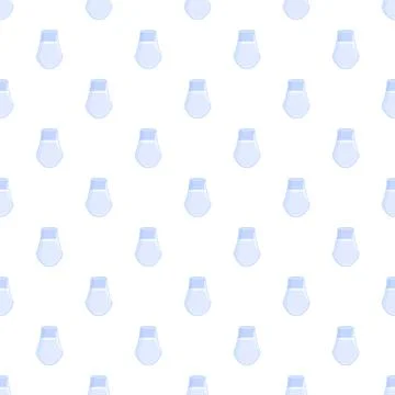 Water glass seamless pattern on white background Stockillustratie
