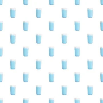 Water glasses pattern showing hydration background for healthy lifestyle Stock Illustration