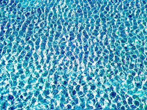 Water Glitters in the Pool Stock Photos