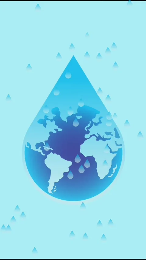 Water global vertical Stock Footage 304801542