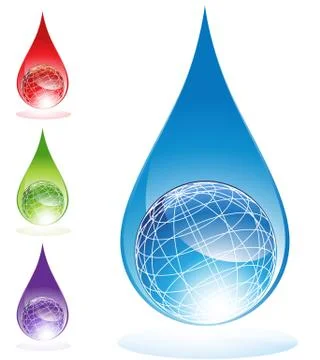 Water globes Stock Illustration
