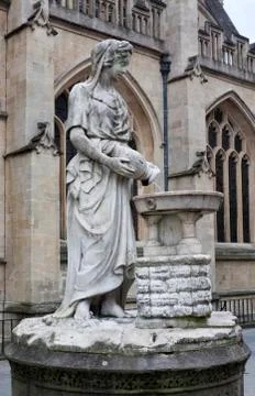 Water goddess in Bath Stock Photos