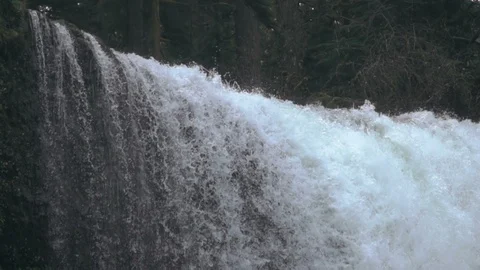 Water going over the edge Stock Footage 87931127