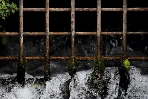 Water grating Stock Photos