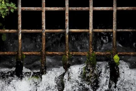 Water grating Stock Photos