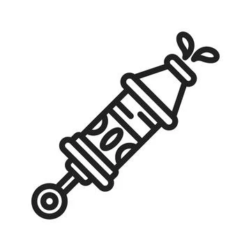 Water Gun icon vector image. Illustrazione stock