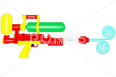 Water gun Stock Illustration