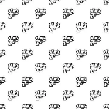 Water gun toy pattern for summer fun concept Stock Illustration