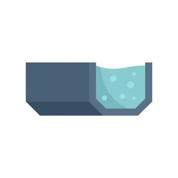 Water gutter icon flat isolated vector Stock Illustration