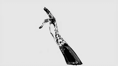Water hand 03 Stock Footage 334888283